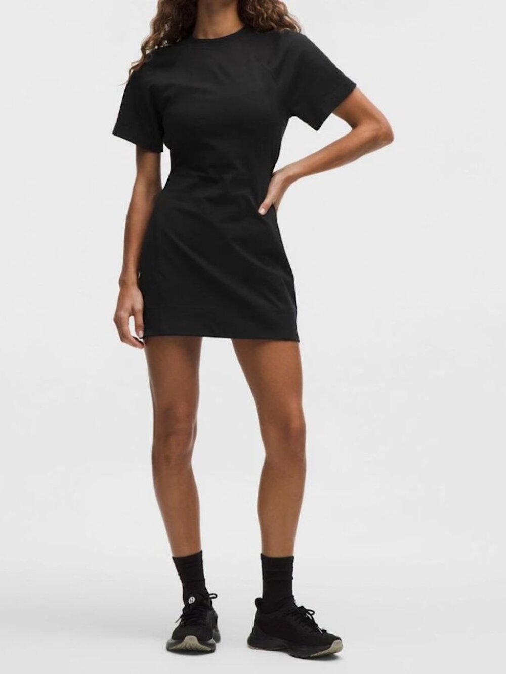 Lululemon Cotton Jersey Open-Back Mini Dress